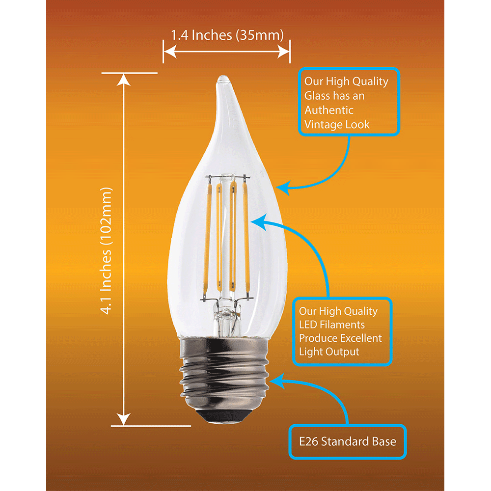 10---CA11-Bulb-with-Dimensions_square CA11 LED Light Bulb with Dimensions Chart