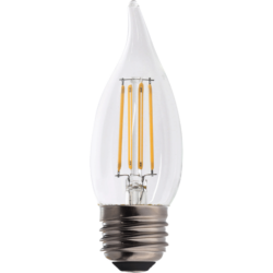 IllumiSci-CA11 Chandelier and Candelabra (Flame Tip) LED Filament Bulbs