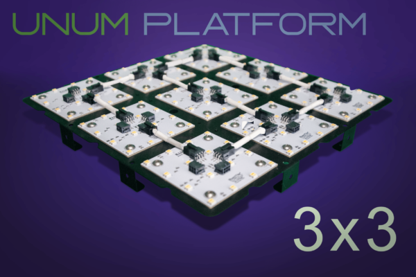 UNUM Platform 3x3 LED Module Sheet with IllumiTiles