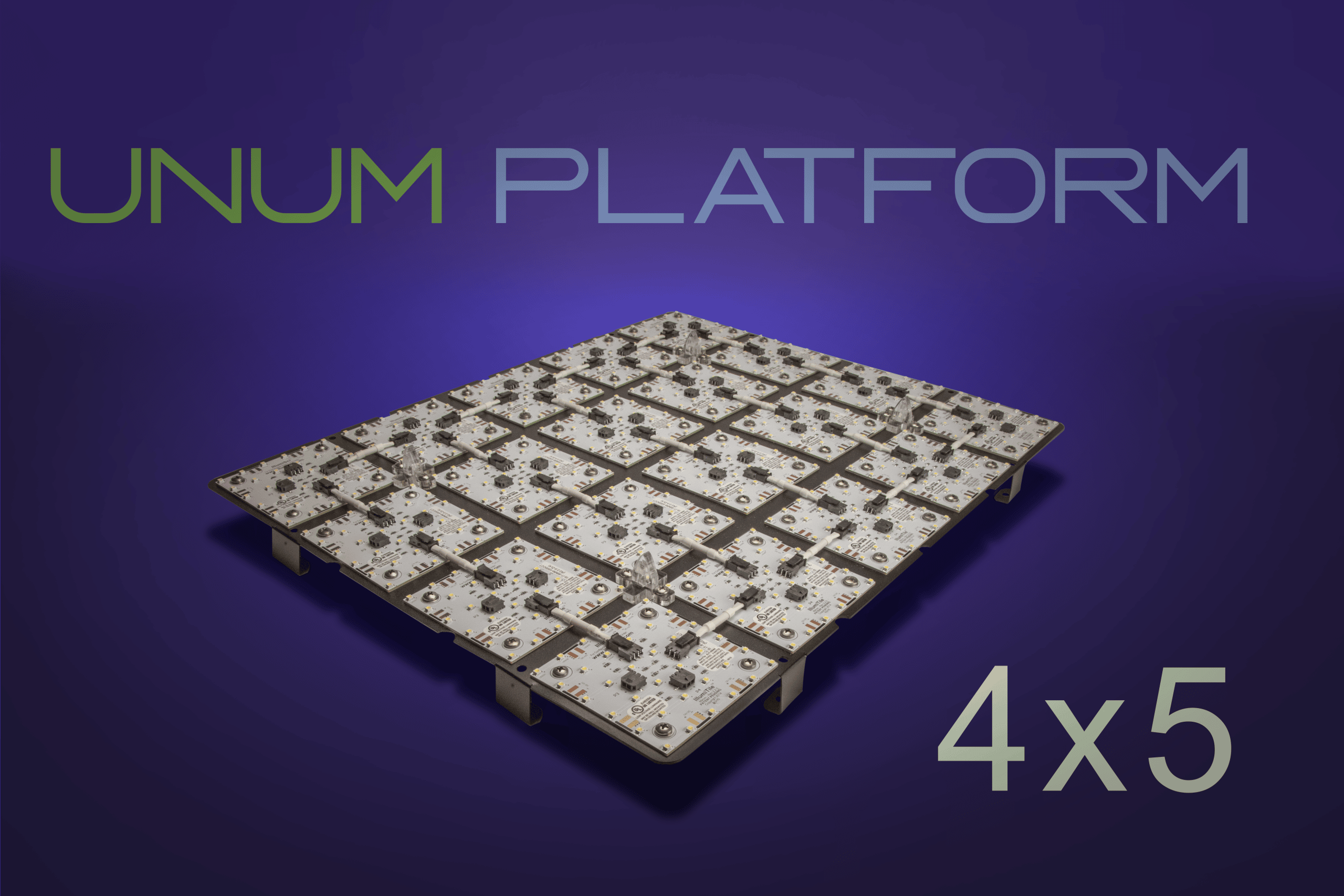 UNUM 4x5 Platform with IllumiTile Backlighting Module Sheet UNUM 4x5 Platform with IllumiTile Backlighting Module Sheet